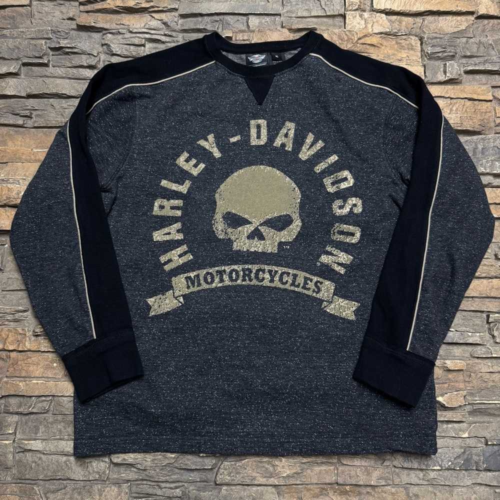 Harley-Davidson Black and Gold Sweatshirt